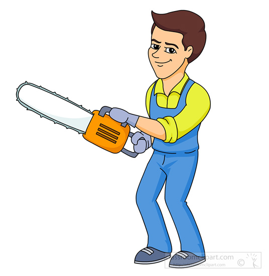 Man with tools clipart.