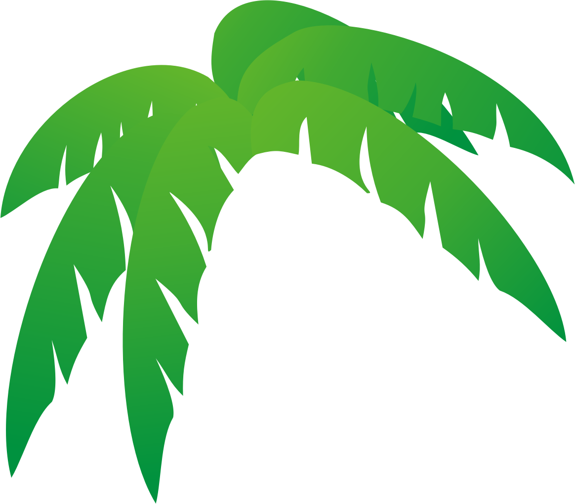 Palm tree top clipart.