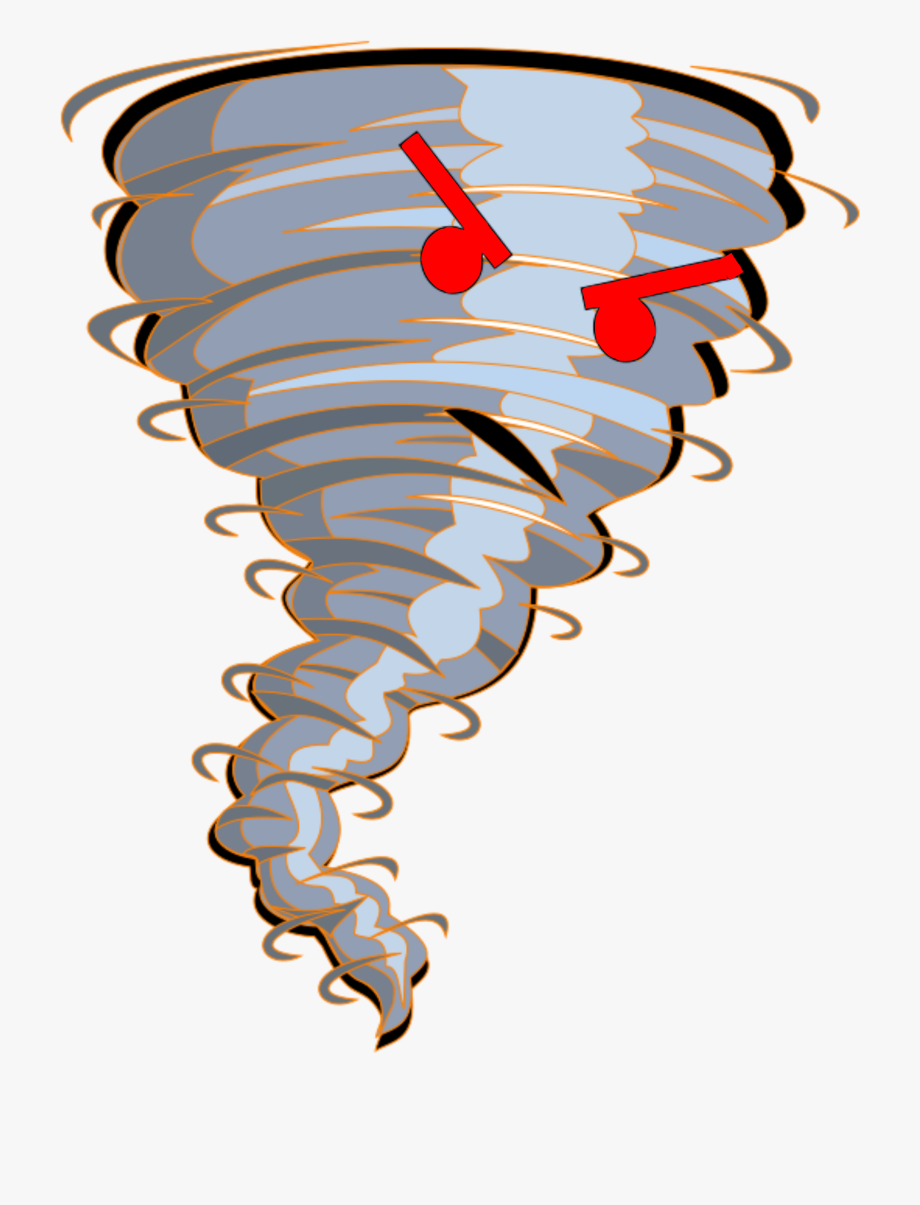 Clipart Black And White Download Angry Tornado Big.