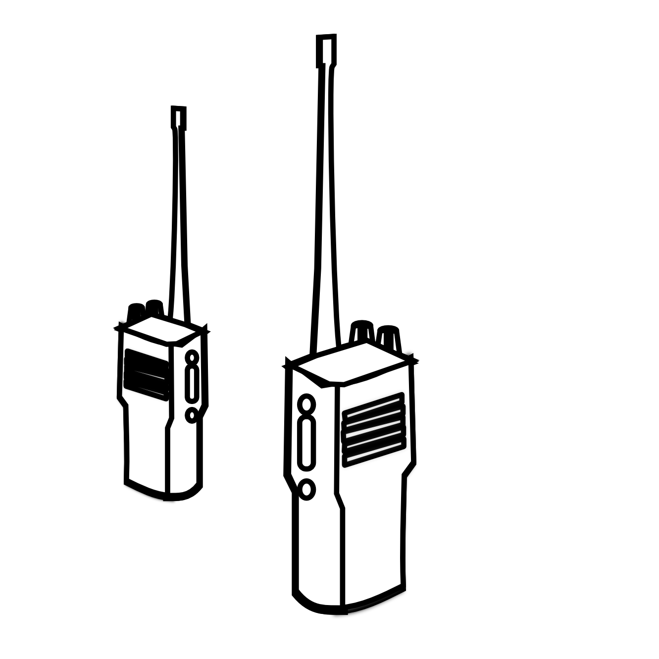 Talking on handheld radio clipart Transparent pictures on F.