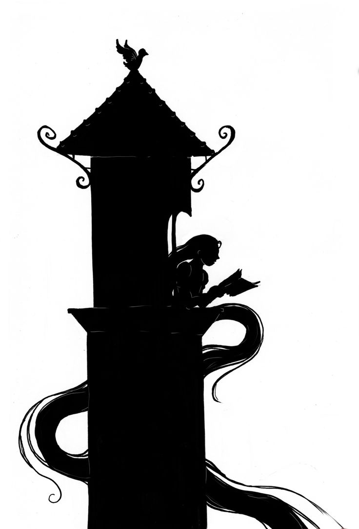 Free Rapunzel Clipart Black And White, Download Free Clip.