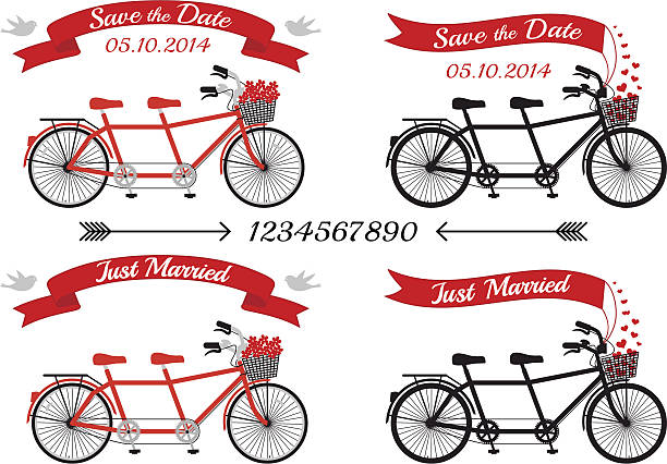 Flying Tandem Bike Clip Art, Vector Images & Illustrations.