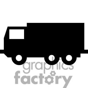 Black and white tanker truck clipart. Royalty.