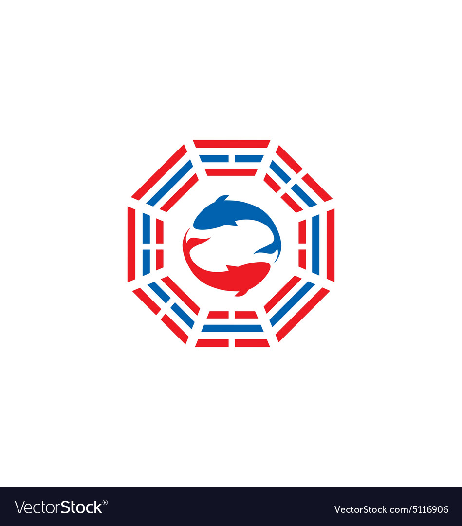 Fish tao yin yang logo.