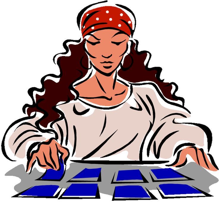 tarot card readings clipart.