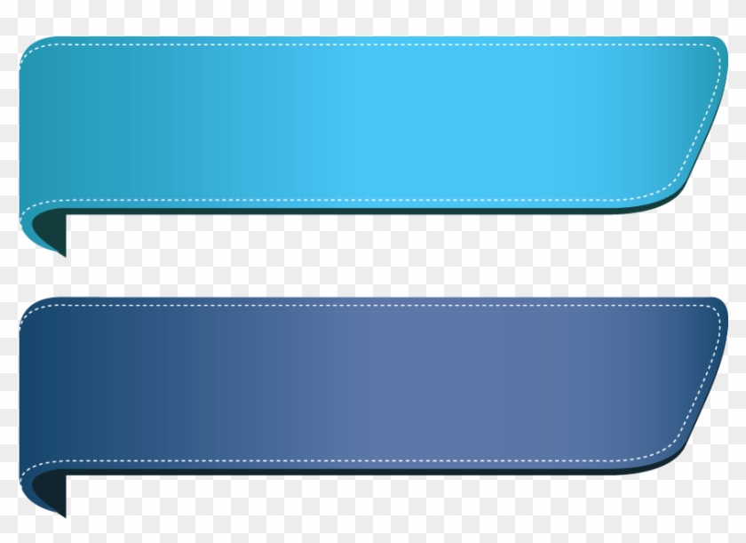 Blue Banner Png Image.