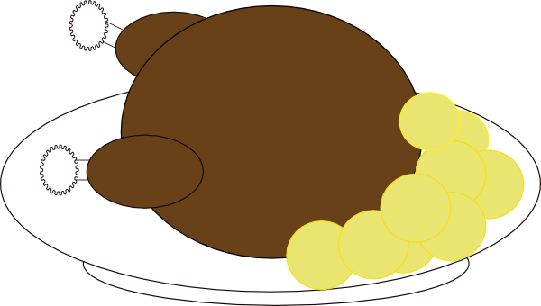 Stuffed Turkey Clipart.