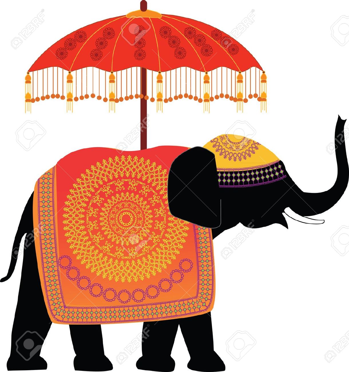 Hindu elephant clipart.