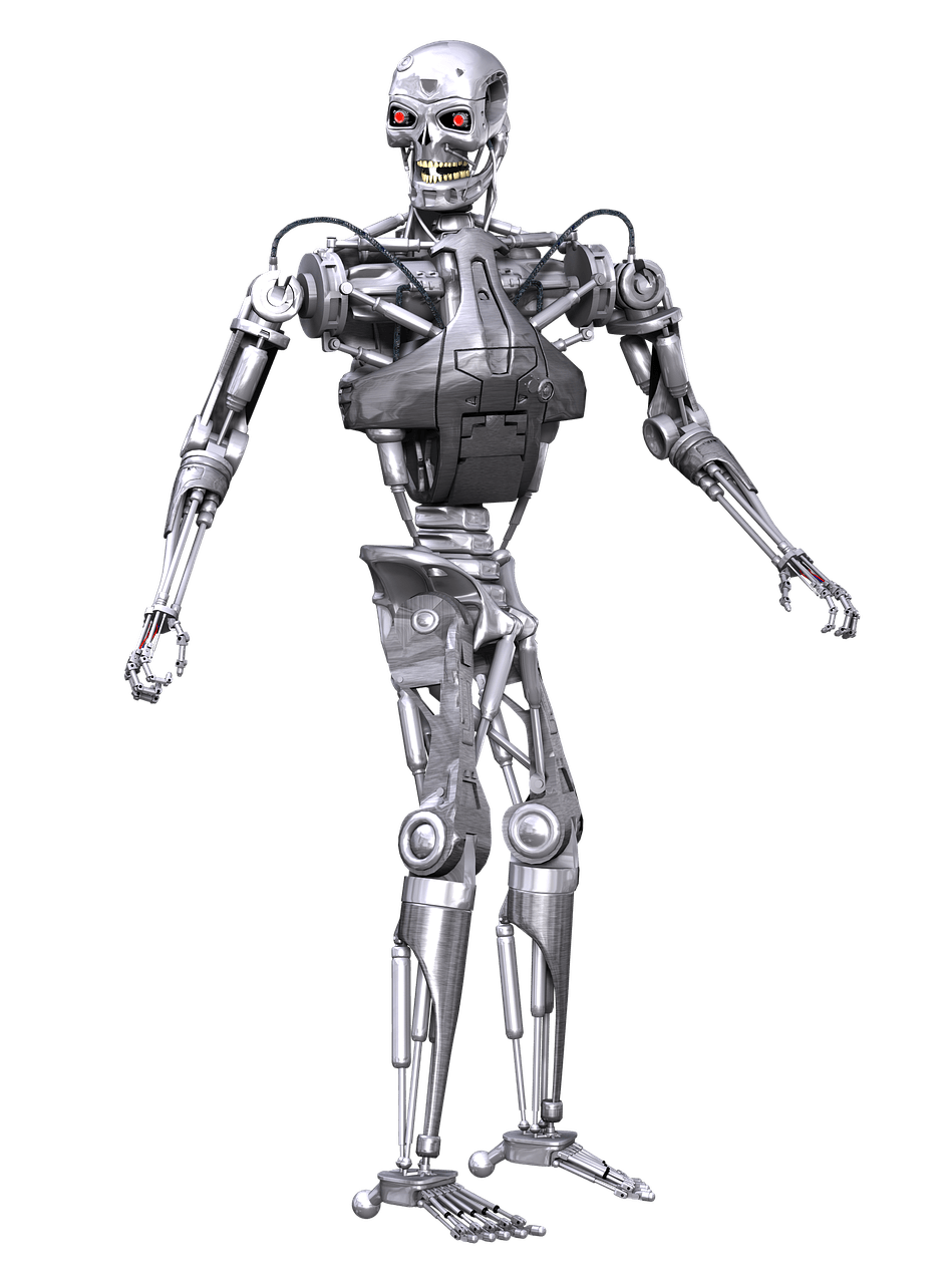 Robot Terminator transparent PNG.