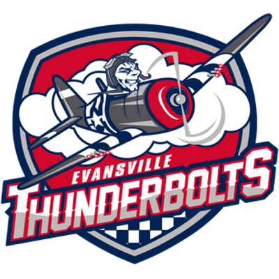 Evansville Thunderbolts Logo transparent PNG.