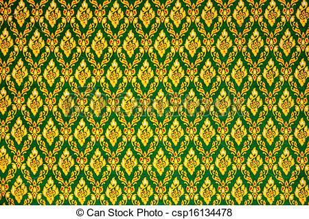 Thai art pattern background.