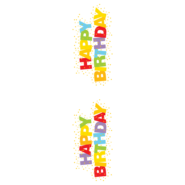 Happy Birthday Stickers Pkg/2.