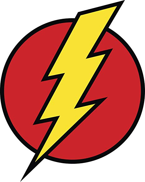 Divine Designs Comic Lighting Bolt Flash Cartoon Icon Vinyl Decal Sticker  (4\