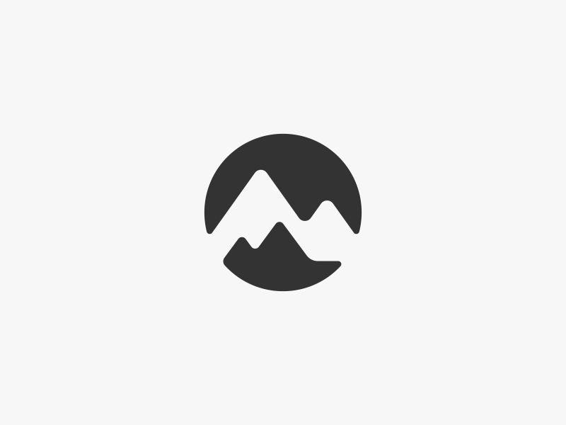 Mountain Range Logo Design by Dalius Stuoka.