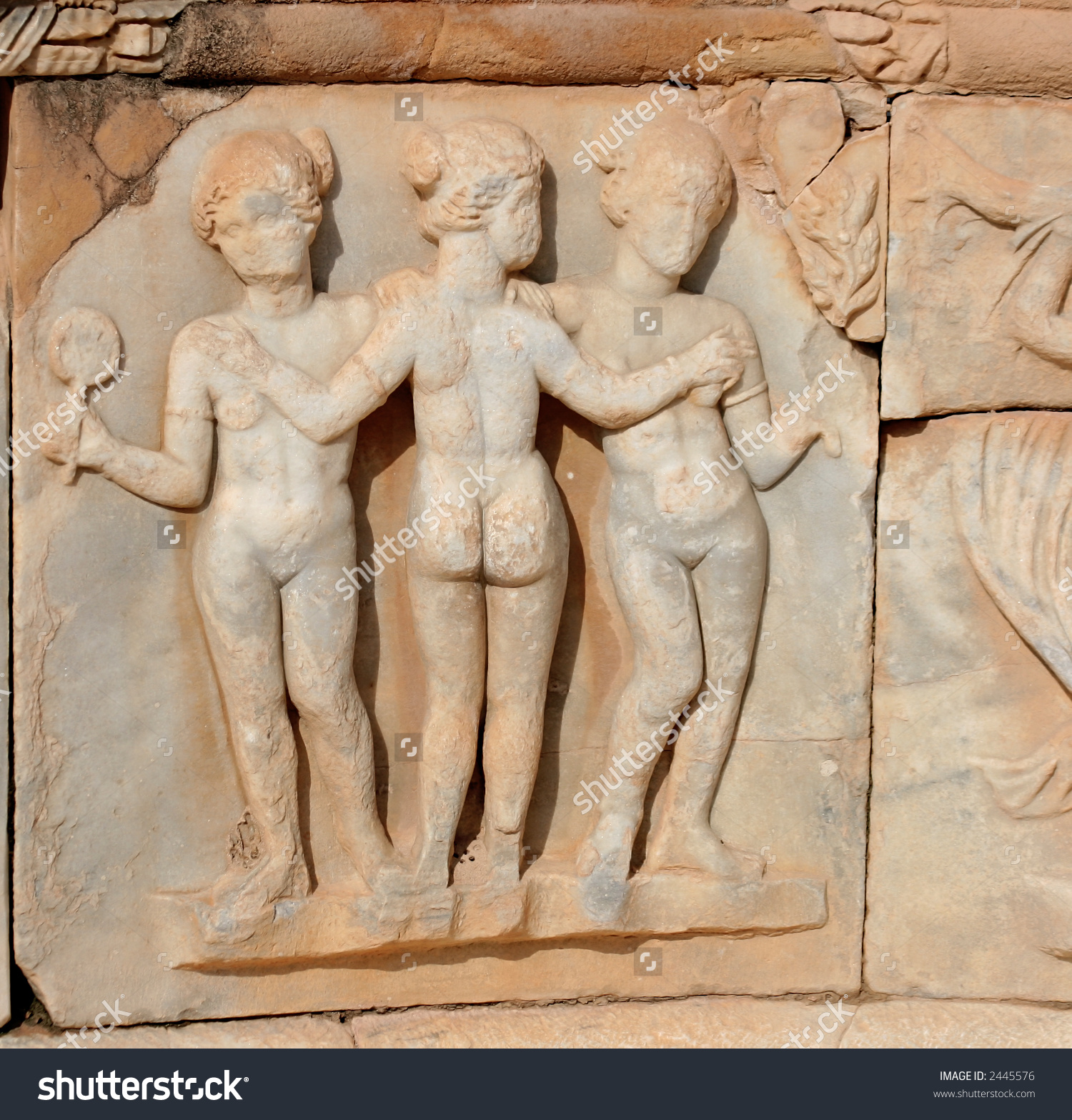 The Three Graces, Sabratha, Libya Stock Photo 2445576 : Shutterstock.