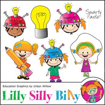 Clipart Thinking Cap Smarty Pantz {Lilly Silly Billy}.