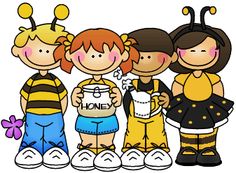 Thistlegirl Bee Clipart.