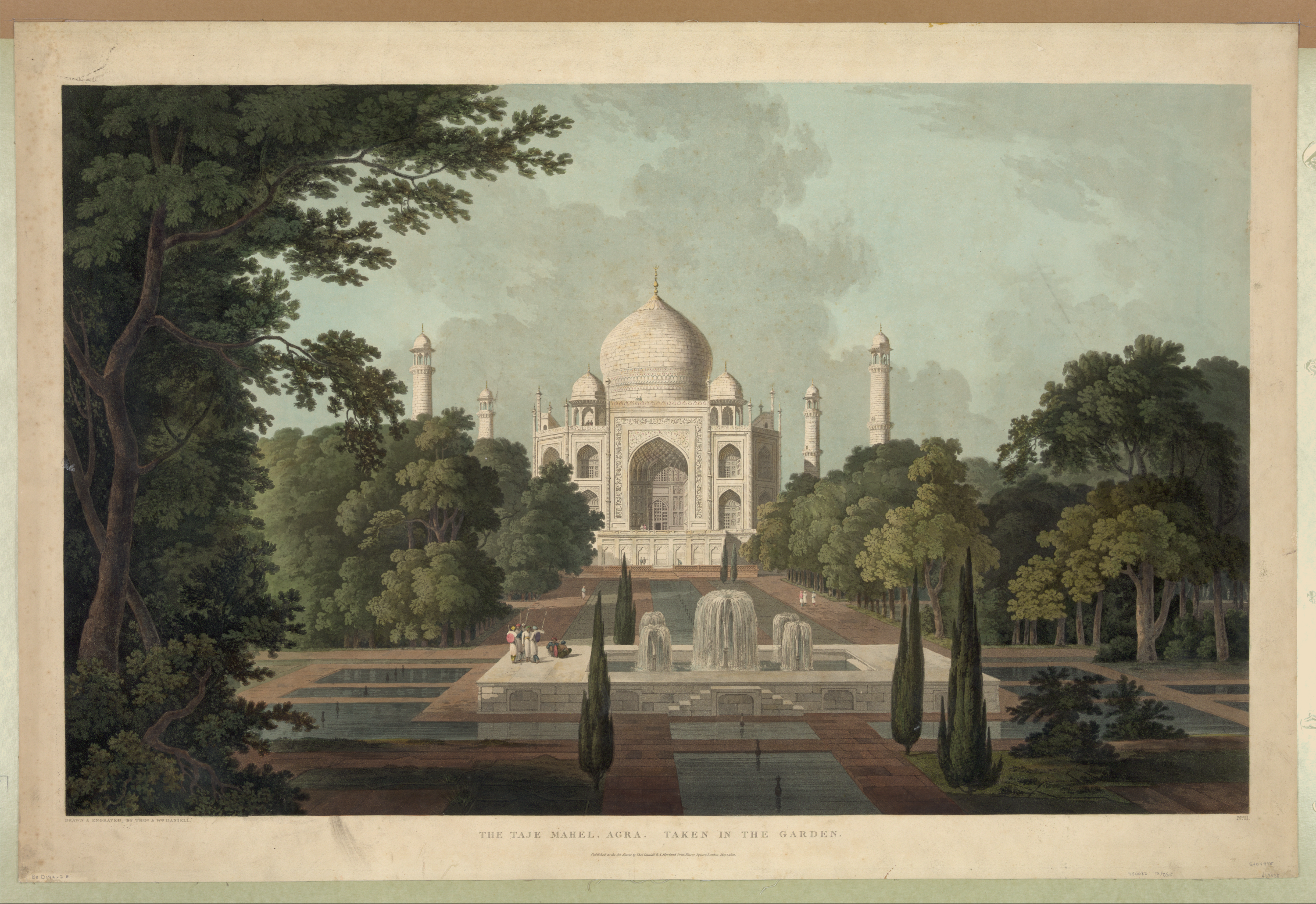 The Taje Mahel, Agra. No. I / Drawn & Engraved By Thomas And.