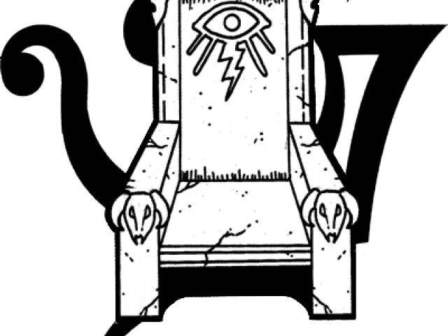 Throne Clipart Black And White , Transparent Cartoon.