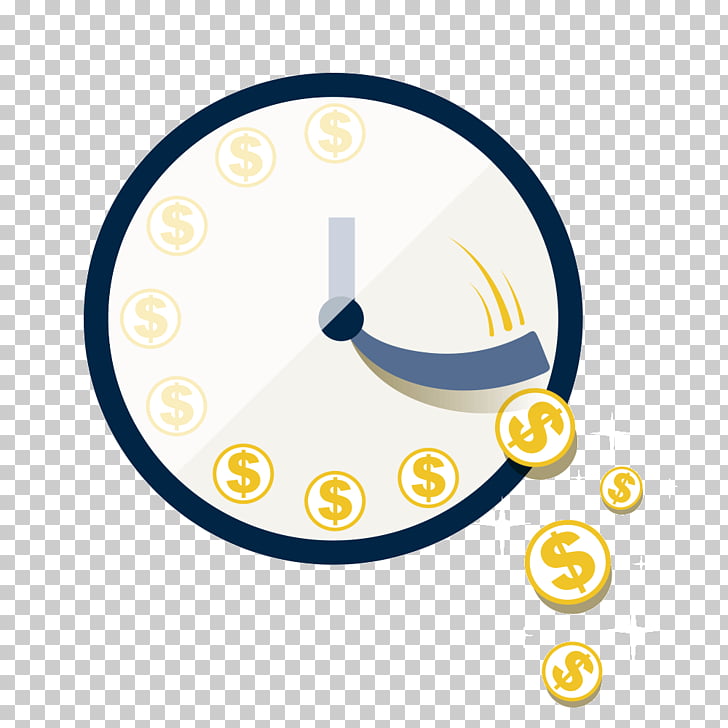 Money Time Flat design Business, time is money PNG clipart.