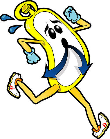 20274 Running free clipart.