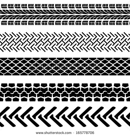 Tractor Tire Tracks Clipart.