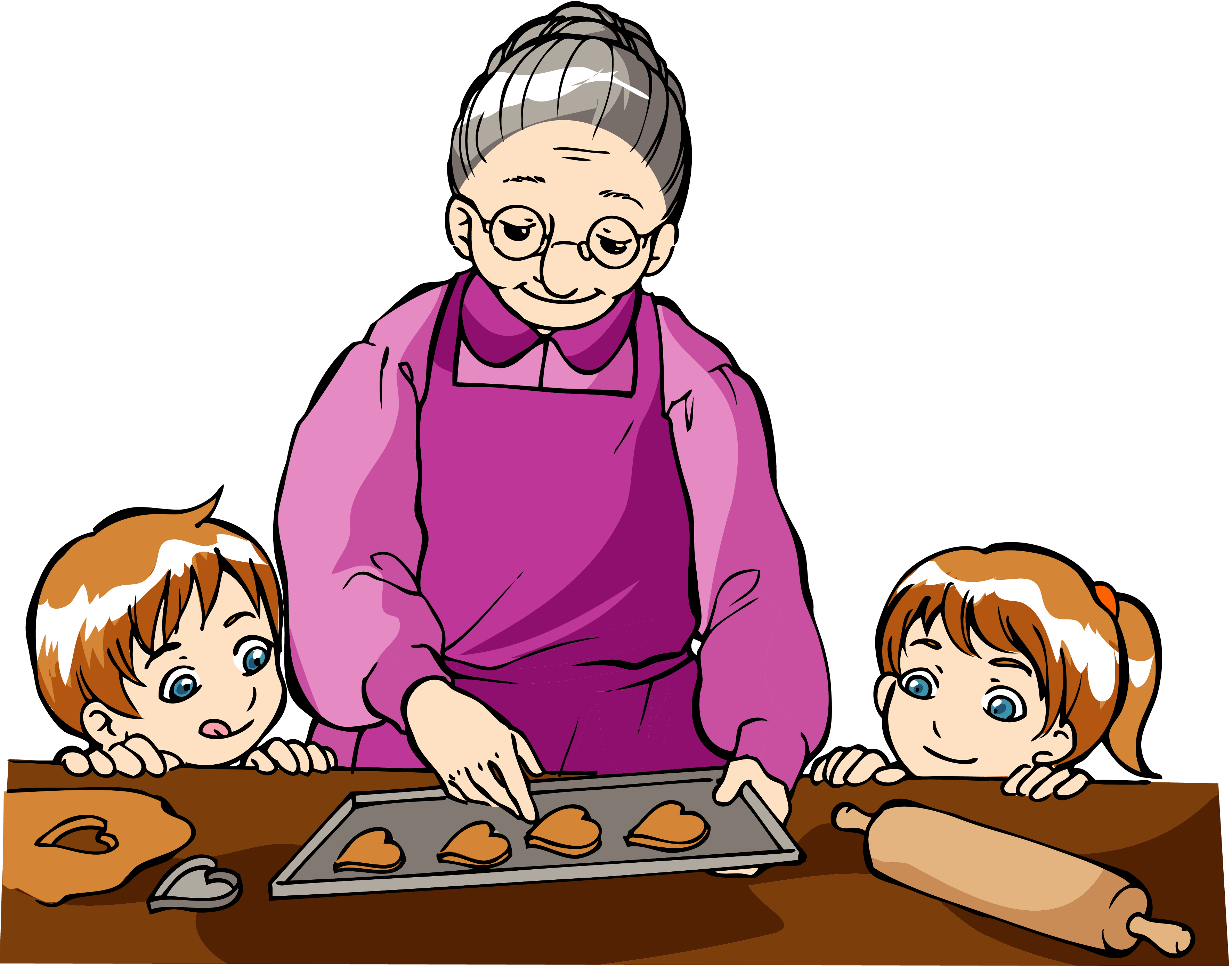 Crazy Grandma Clipart.