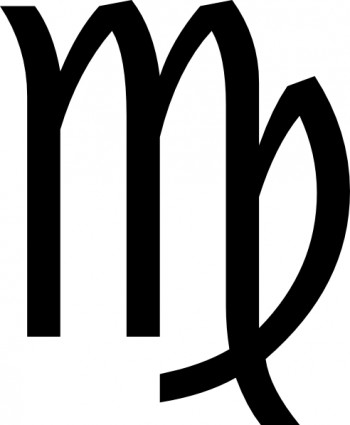 Zodiac Virgo clip art.