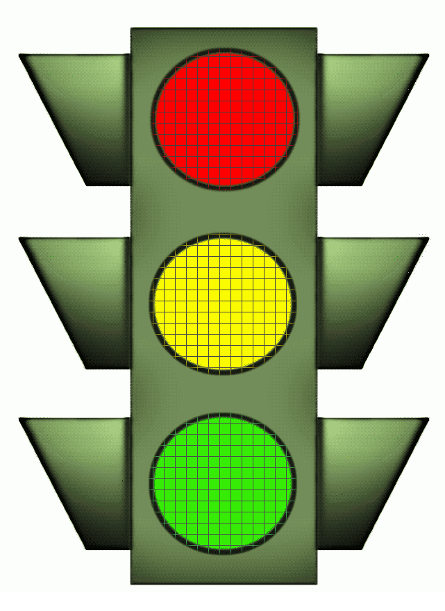 Traffic light signs clipart.