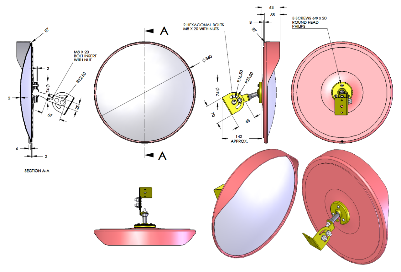 Convex mirrors :: Security & Safety.