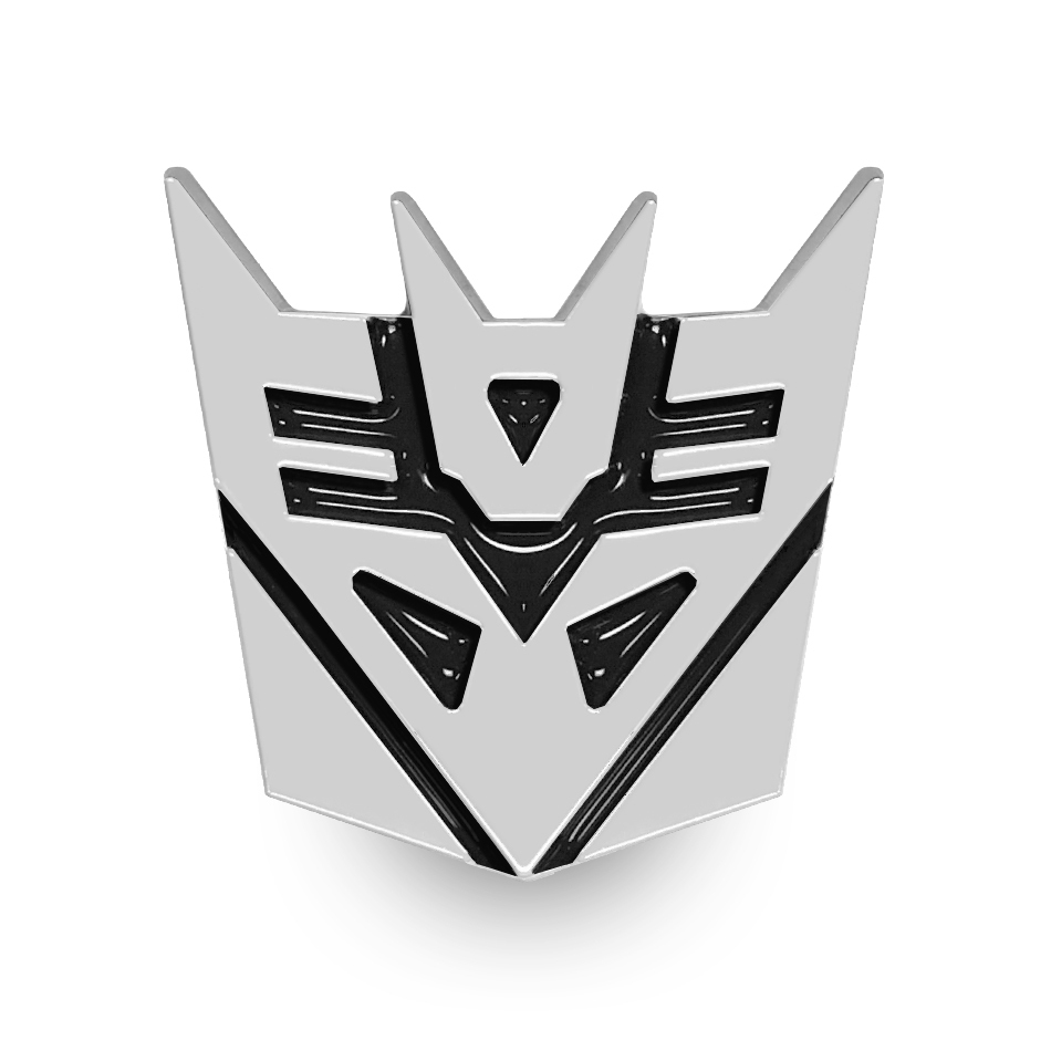 Transformers Decepticons Logo Car Vehicle Chrome Badge.