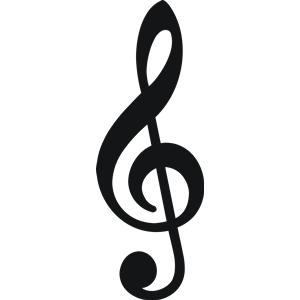 Free treble clef clip art.