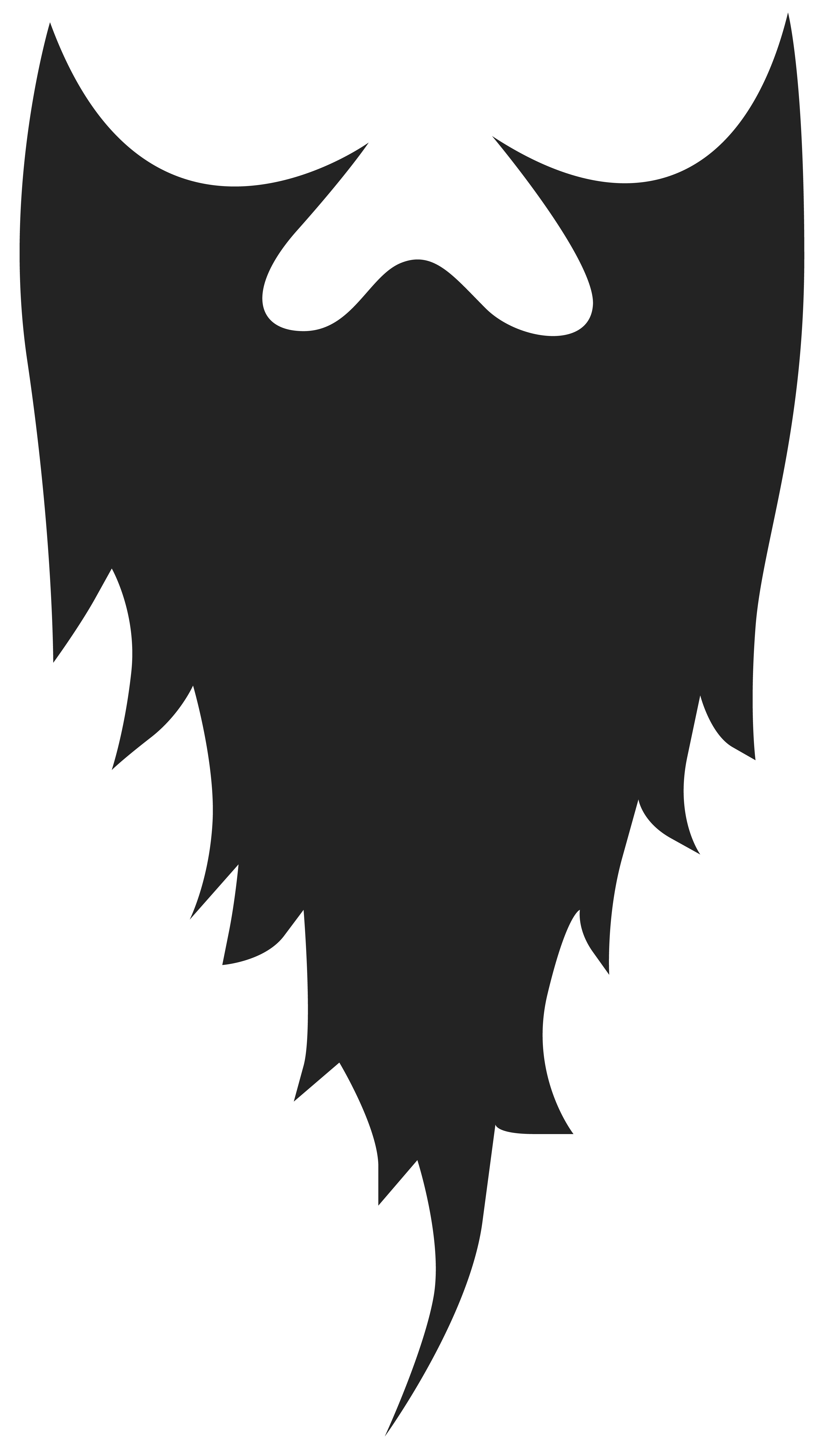 Movember Beard PNG Clipart Image.