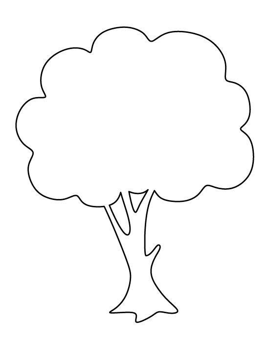 Tree clipart outline 4 » Clipart Station.