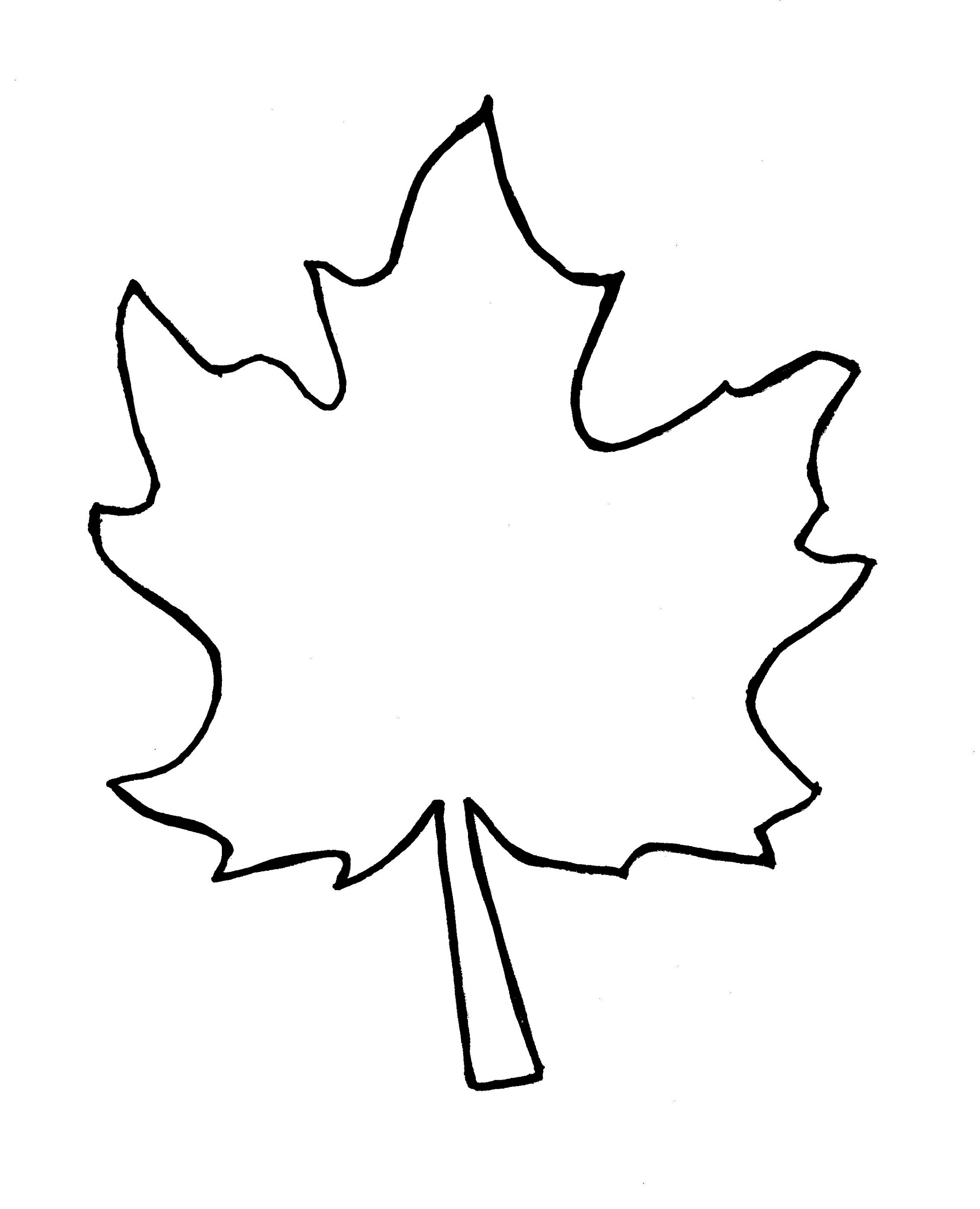 Free vector graphic maple leaf outline tree nature clipart.