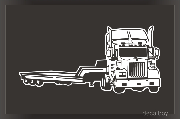 Heavy Duty Flatbed Truck Decal.