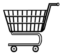 Free Shopping Cart Clipart Black And White, Download Free.