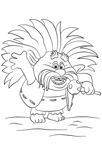 DreamWorks Trolls coloring pages.