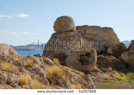 Stone Mother Basket Tufa Rock Formations Stock Photo 54207883.