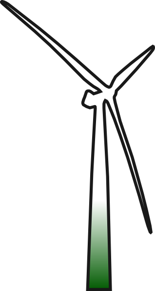 Wind Turbine Clipart.