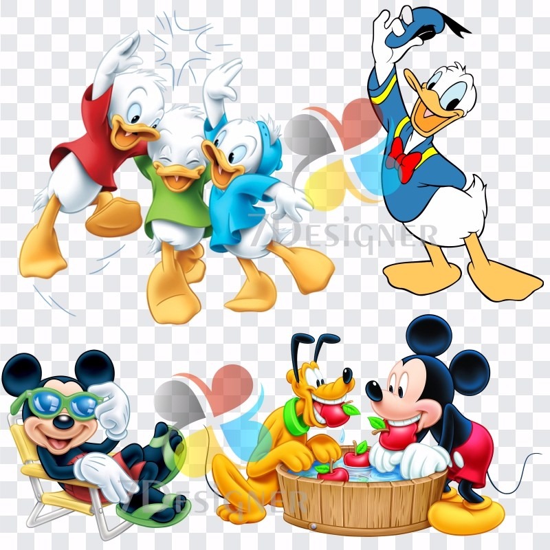 Kit Digital Turma Do Mickey Com 400 Png Em Alta Definição.