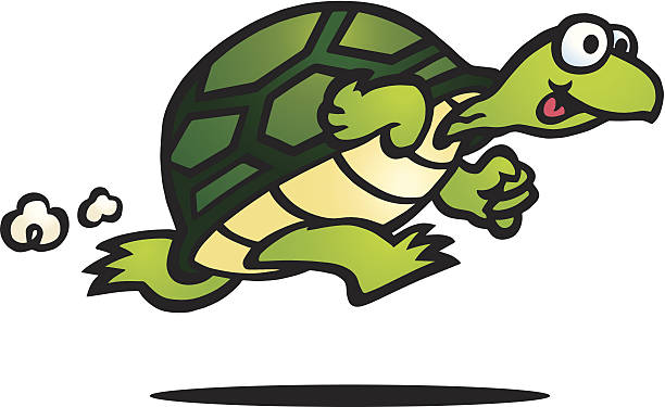 Turtle Running Cliparts.