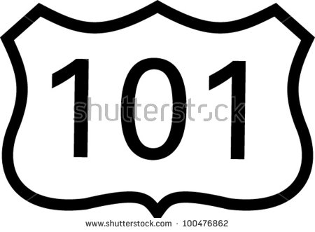 Highway 101 Stock Images, Royalty.