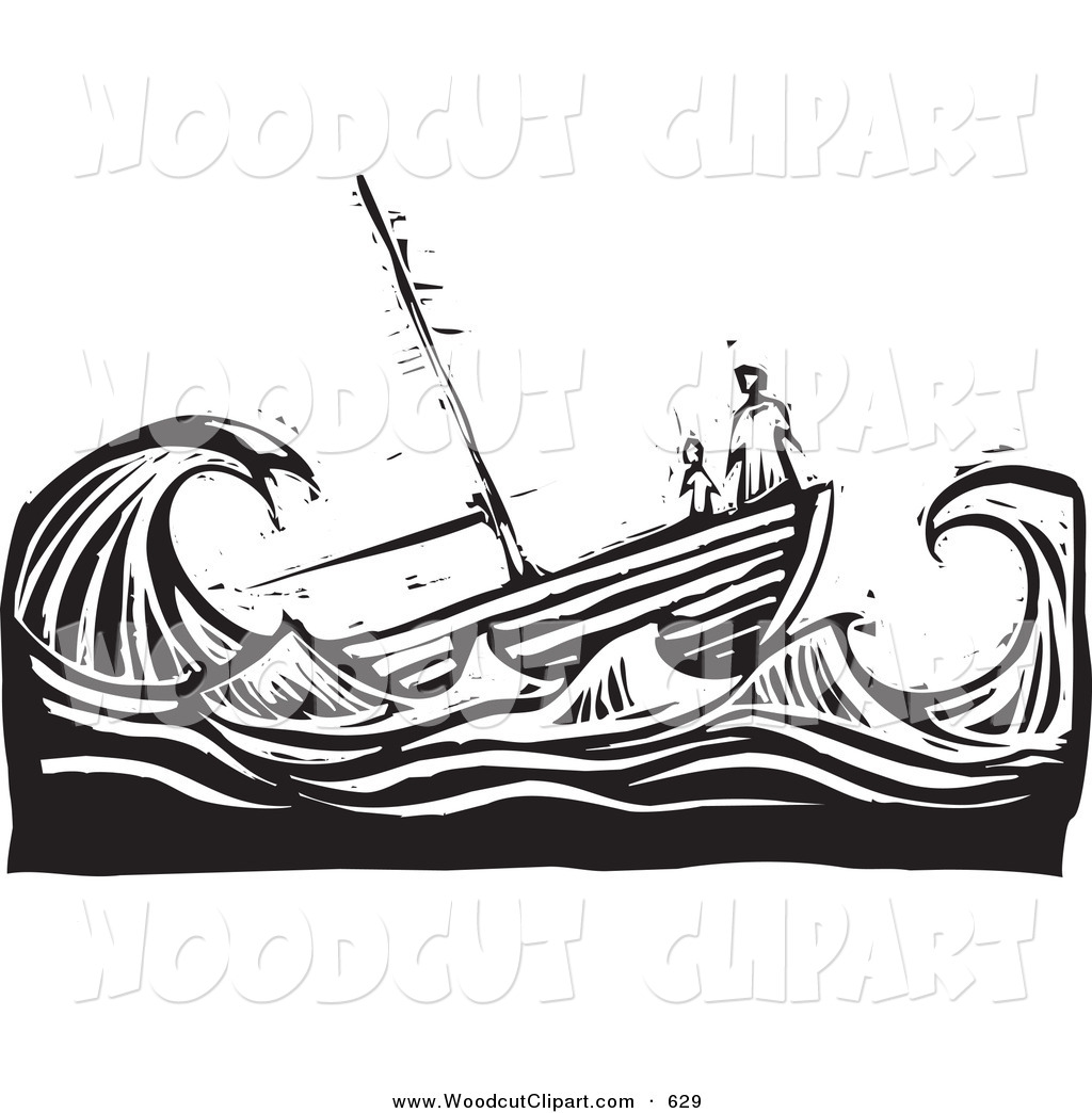 Clipart Ship In Storm.