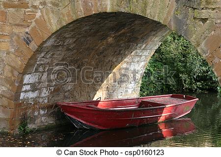 Stock Photos of Red boat.