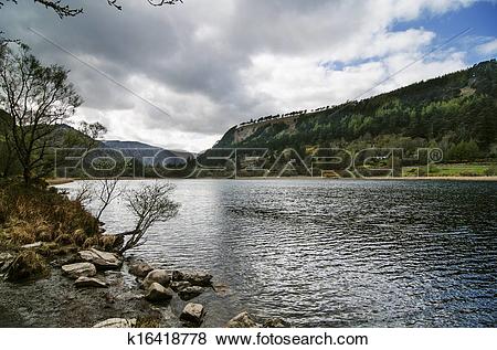 Pictures of Upper lake in Glendalough Valley, Wicklow k16418778.