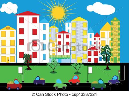 Cityscape clipart urban community, Cityscape urban community.