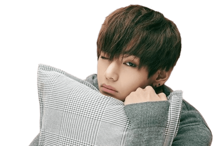 BTS V Sleepyhead transparent PNG.