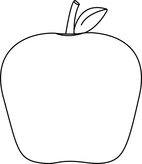 Download Black And White Apple Apple Outline, Apple Clip Art.