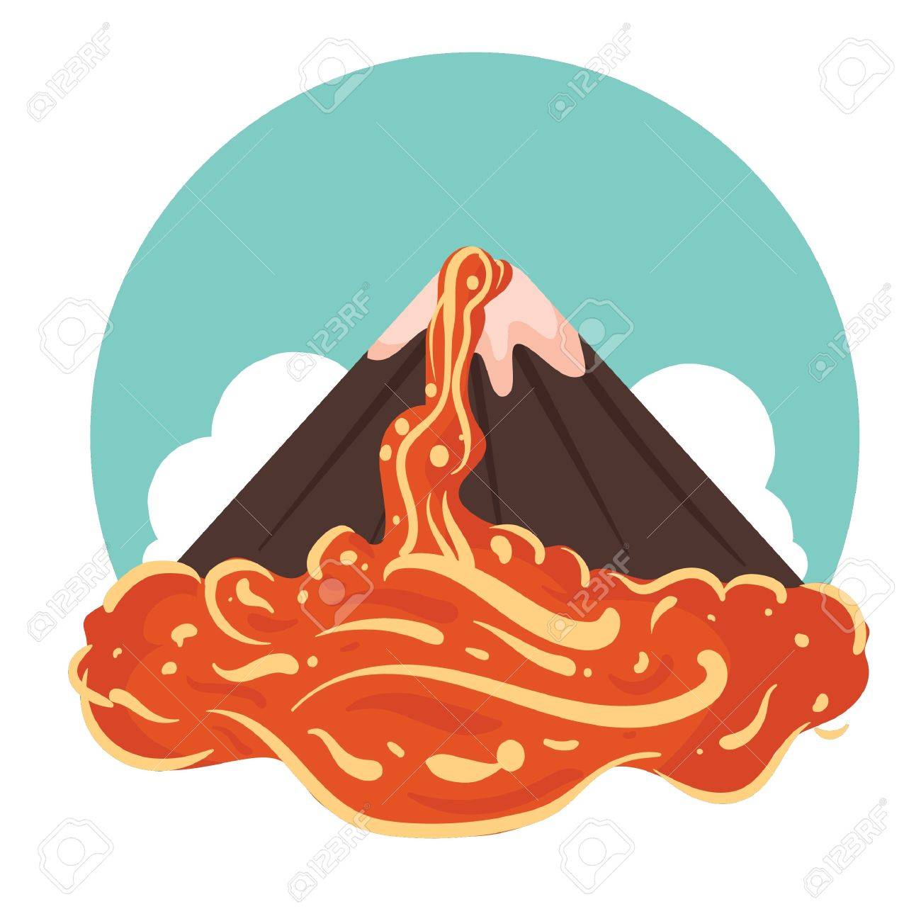 Volcano Eruption Clipart.